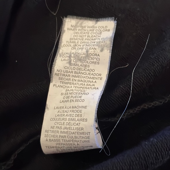 Kensie Black Bodycon Peplum Dress with Faux Leather Sleeves Size Small - Picture 8 of 8